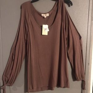 NWT Brown stylish blouse